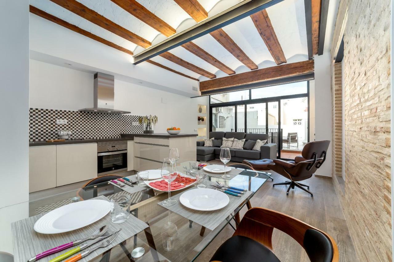 Florit Flats - Center Luxurious 1Br 1Ba Terrace Wi-Fi Ac Apartment Valencia Exterior photo